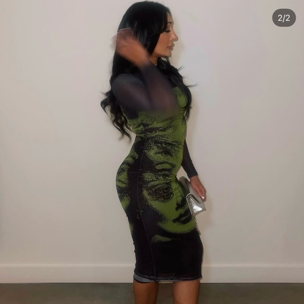 Long sleeve midi Dress